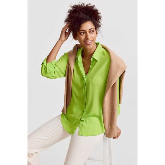 Foxcroft Wrinkle Free Button Down Shirt Size 8 - Picture 1 of 6